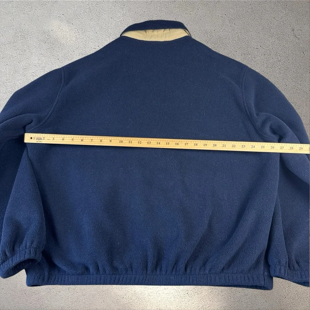 Vintage Polo Ralph Lauren Harringtons Jacket Mens XL Blue Fleece Full Zip
